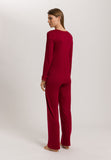 Moments Lace Trim Cotton Pajama Set | Red Dahlia 77041-2418