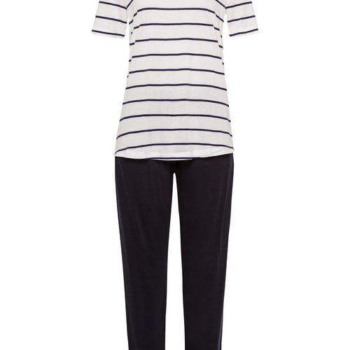 77145 Laura Short Sleeve Long Pajama - 2962 Cheerful Stripe