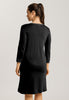 Moments 3/4 Sleeve Gown Nightdress 100cm | Black 77162-019
