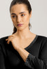 Moments 3/4 Sleeve Gown Nightdress 100cm | Black 77162-019