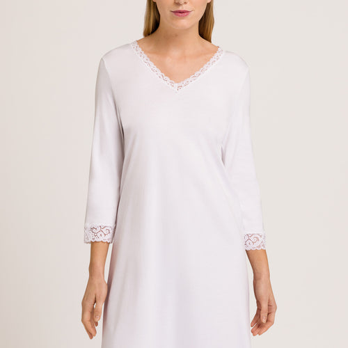 77162 Moments 3/4 Slv Nightgown 100cm - 101 White