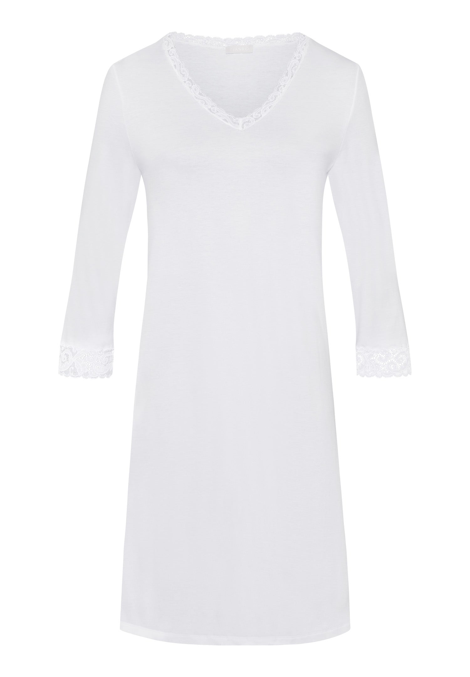 Moments Lace Trim Cotton Nightgown | White 77162-101