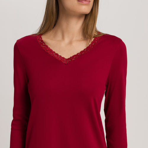 Moments 3/4 Sleeve Gown Nightdress 100cm | Red Dahlia 77162-2418