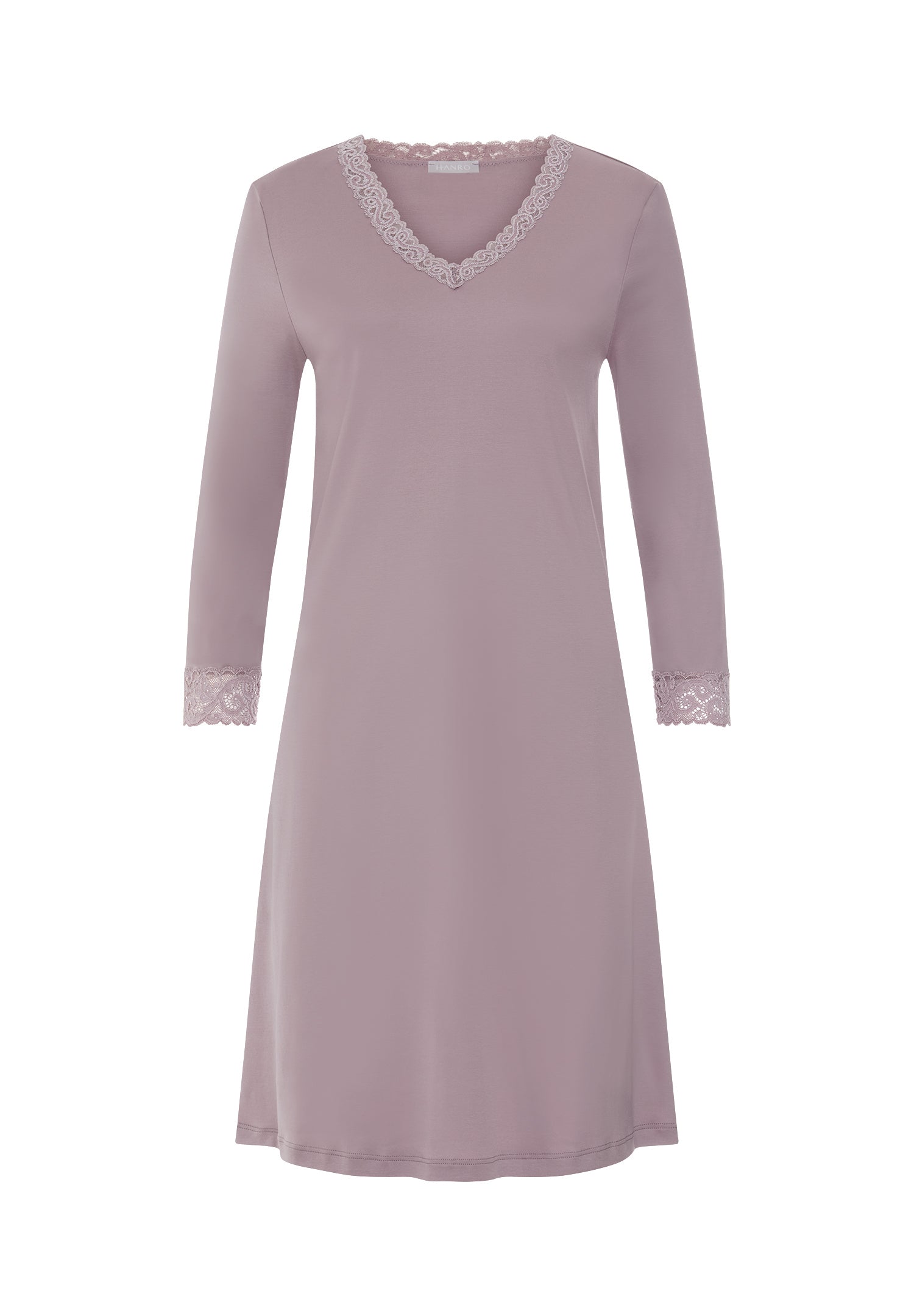 Moments Lace Trim Cotton Nightgown | Stormy Rose 77162-2467