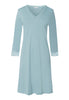 Moments 3/4 Sleeve Gown Nightdress 100cm | Tourmaline Blue 77162-2712