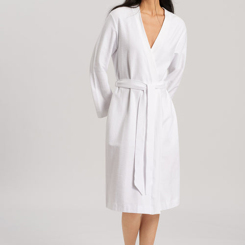 77303 Robe Selection Cotton Pique Robe - 101 White