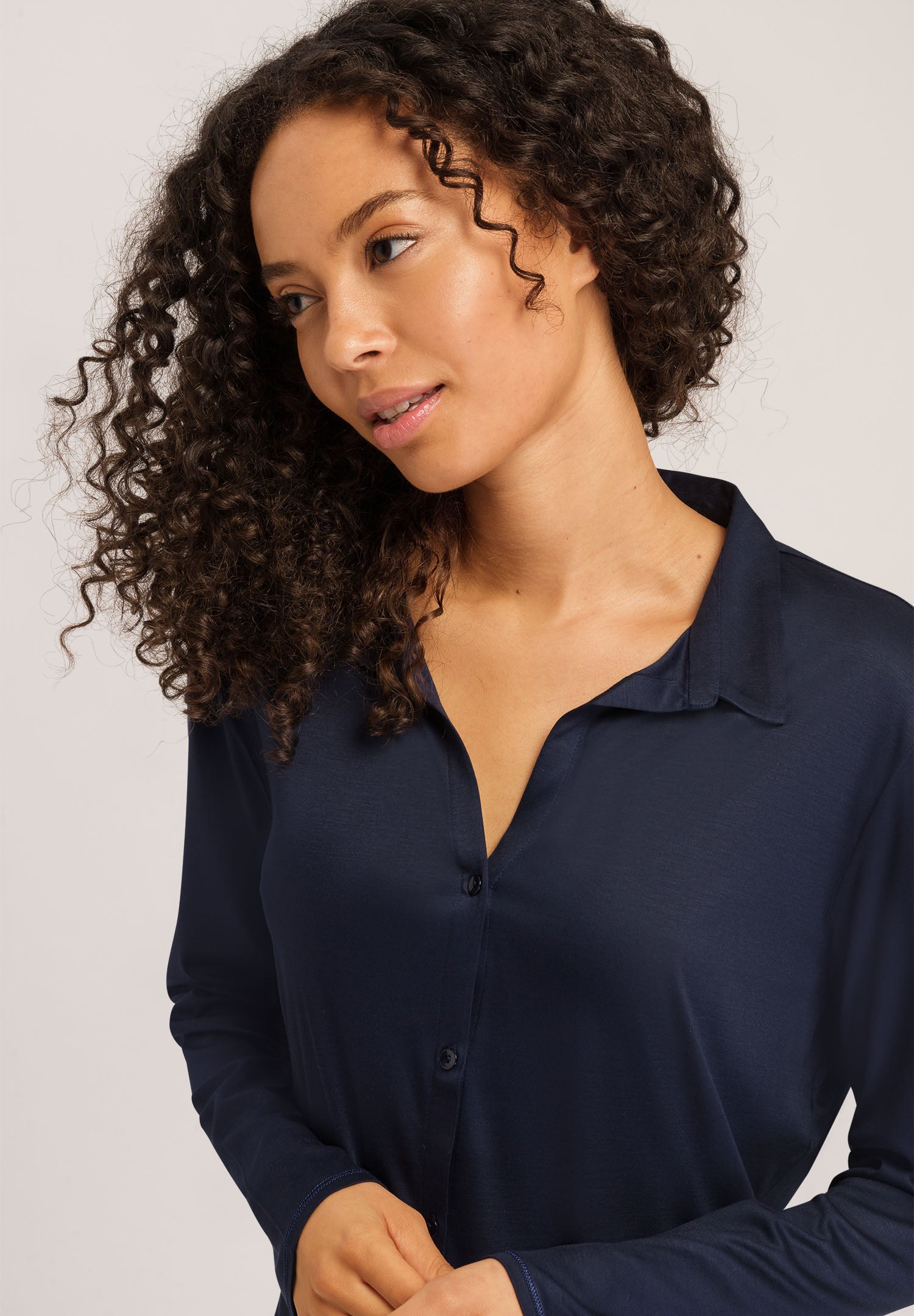 77305 Grand Central L/Slv Button Front Shirt - 1610 Deep Navy