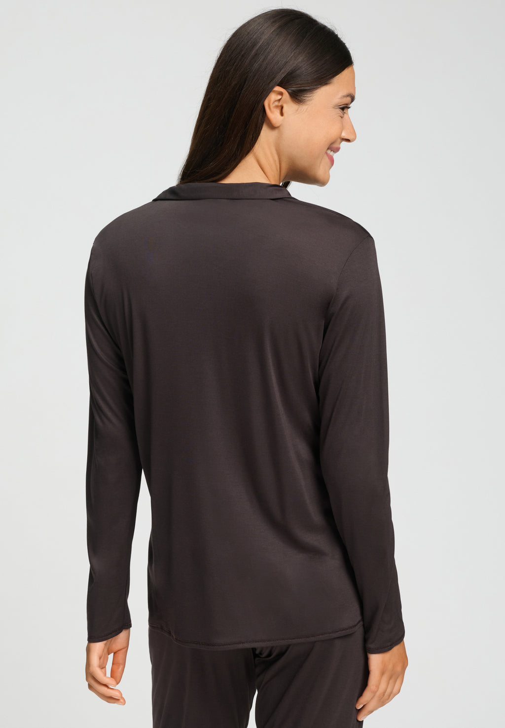 Grand Central TENCEL™ and Silk Shirt | Dark Mocha 77305-2185