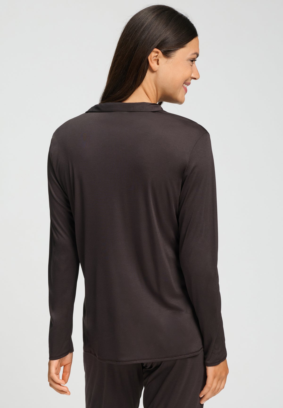 Grand Central TENCEL™ and Silk Shirt | Dark Mocha 77305-2185