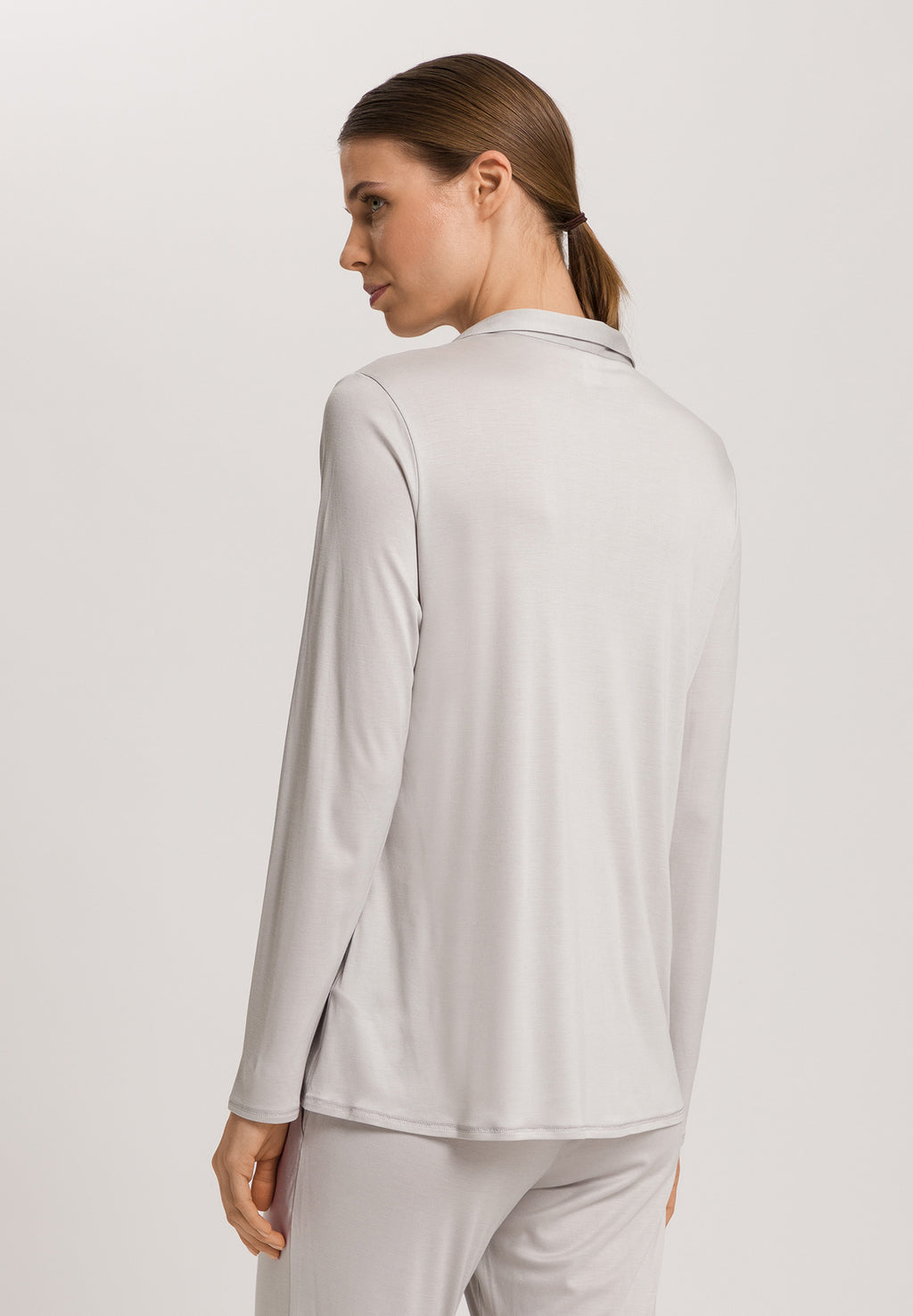 Grand Central Silk Blend Shirt | Silver Vapor 77305-2652