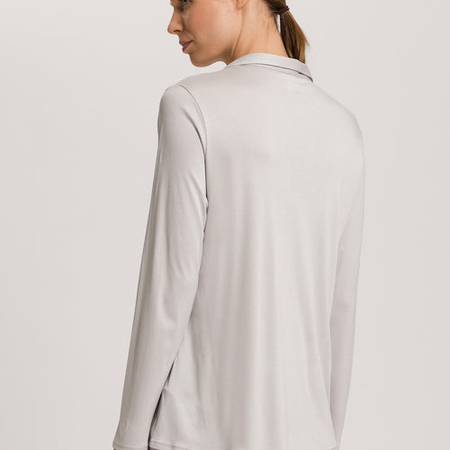 Grand Central Silk Blend Shirt | Silver Vapor 77305-2652