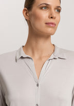 Grand Central Silk Blend Shirt | Silver Vapor 77305-2652