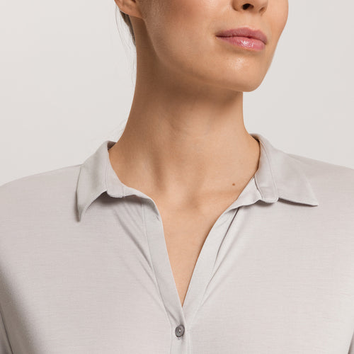 Grand Central Silk Blend Shirt | Silver Vapor 77305-2652