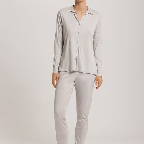 Grand Central Silk Blend Shirt | Silver Vapor 77305-2652