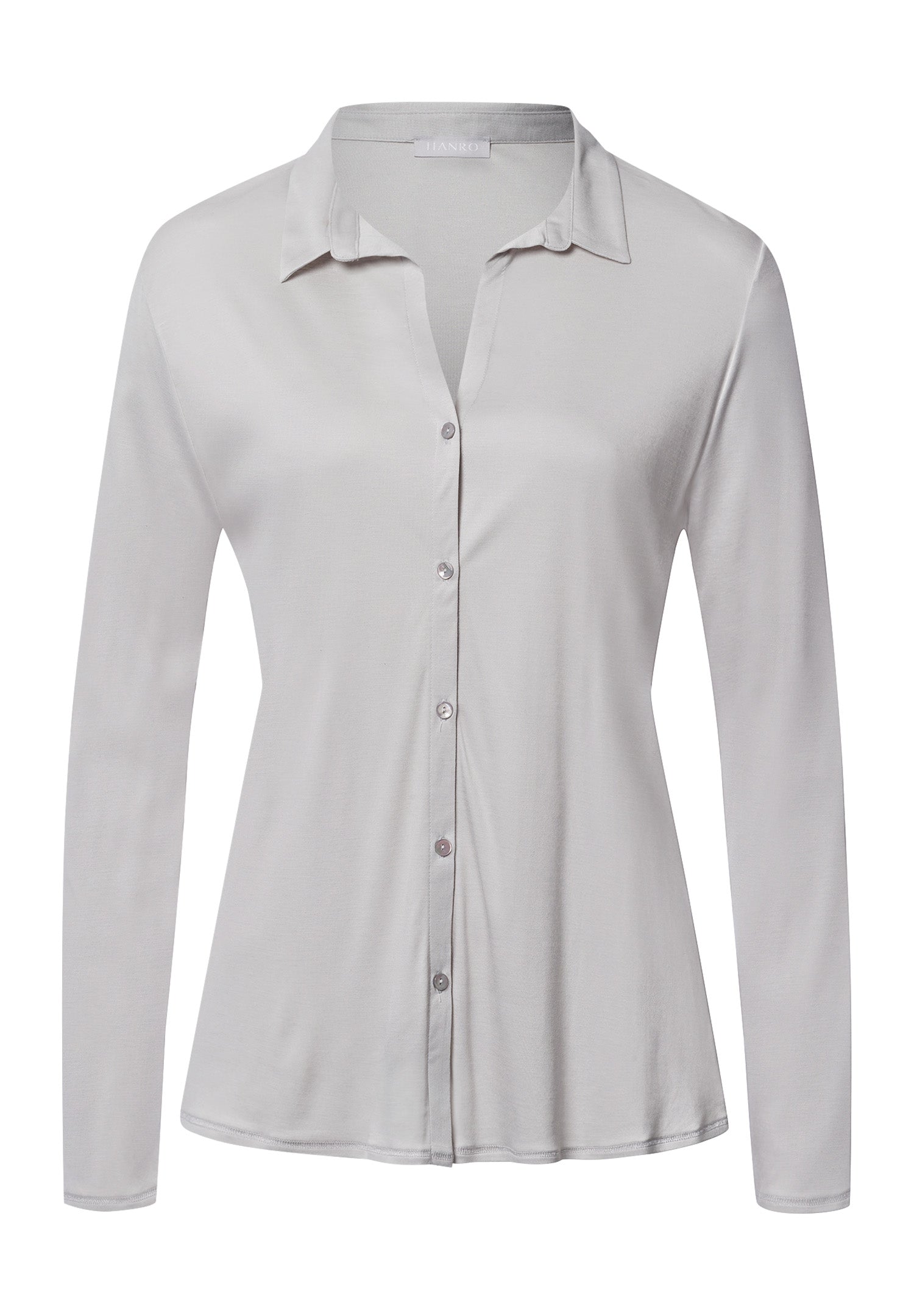 Grand Central Silk Blend Shirt | Silver Vapor 77305-2652