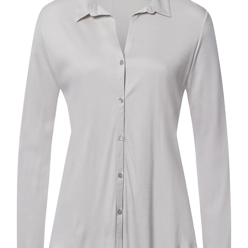 Grand Central Silk Blend Shirt | Silver Vapor 77305-2652