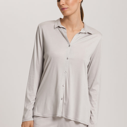 Grand Central Silk Blend Shirt | Silver Vapor 77305-2652