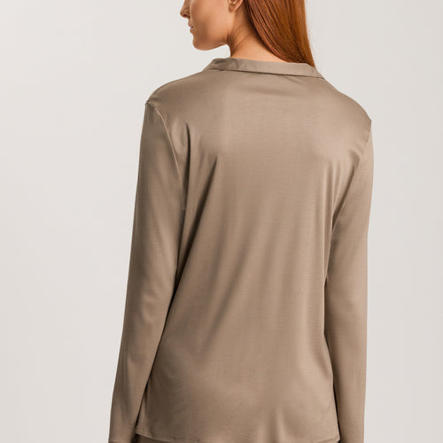 77305 Grand Central Long Sleeve Button Front Shirt - 2847 Taupe