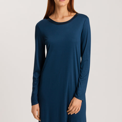 77339 Grand Central Long Sleeve Nightgown 100cm - 1652 Mystic Blue