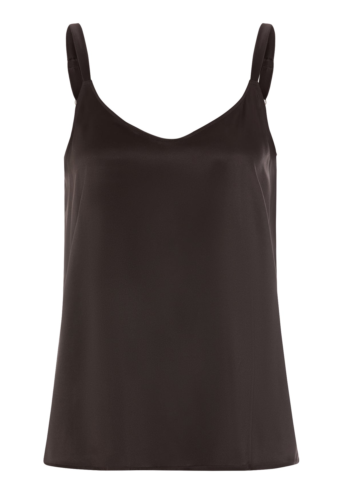 Grand Central Relaxed Silk Camisole | Dark Mocha 77380-2185