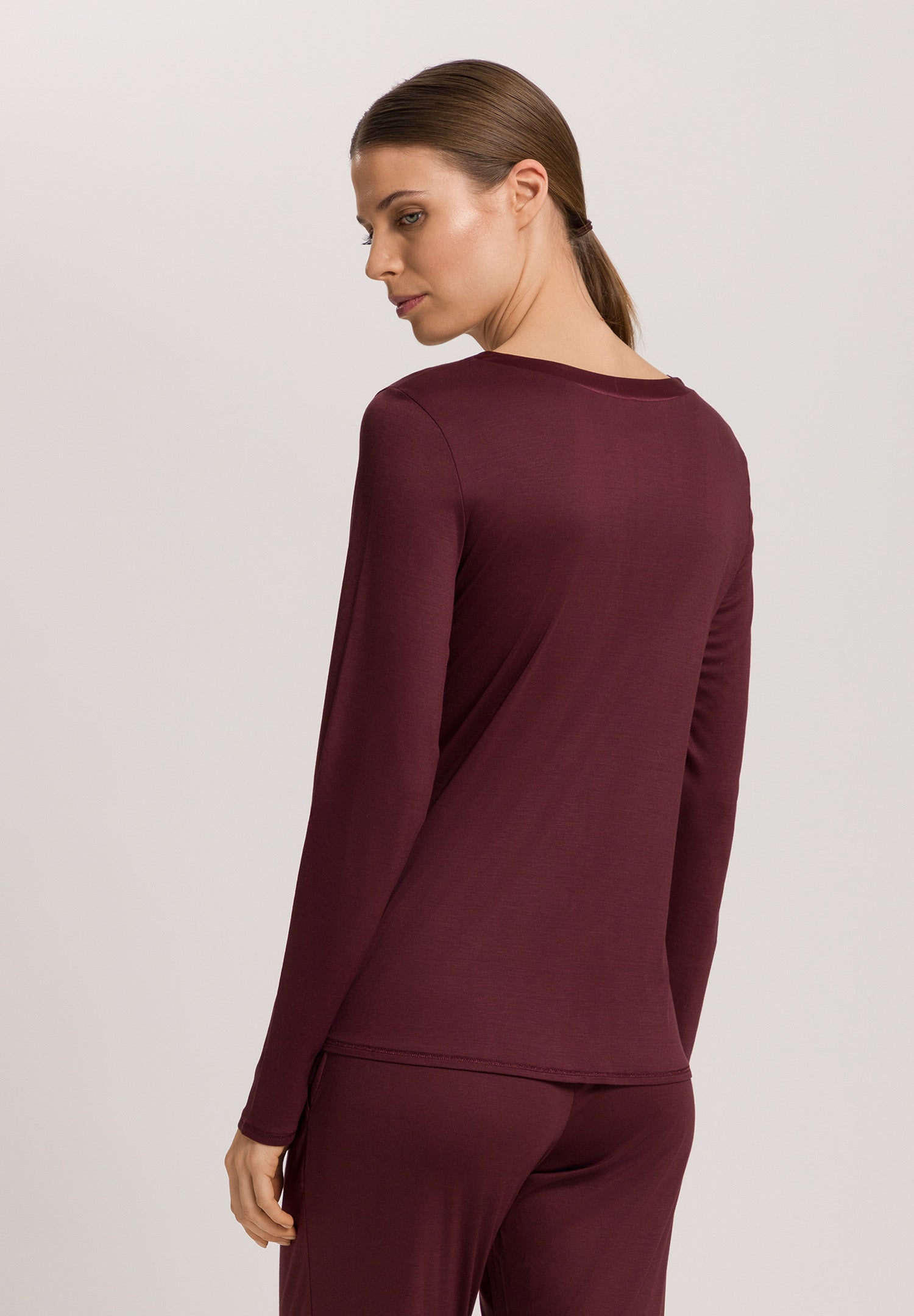 Grand Central Silk Trim Relaxed Top | Vivid Brown 77381-2421