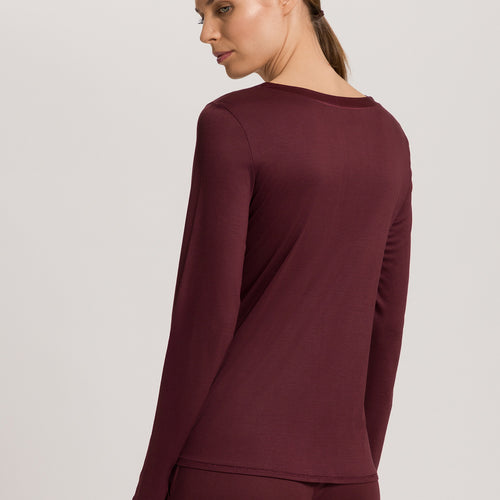 Grand Central Silk Trim Relaxed Top | Vivid Brown 77381-2421
