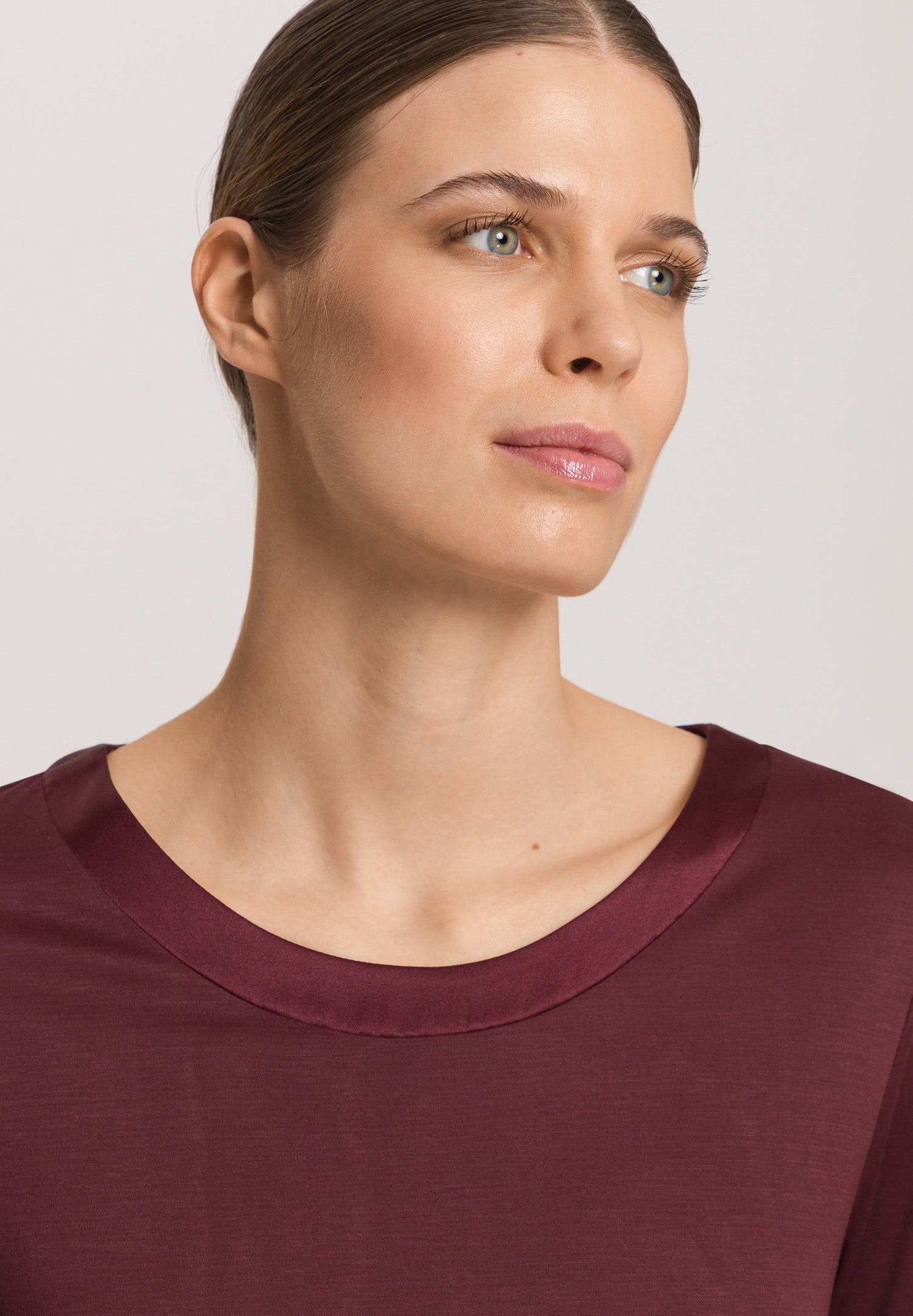Grand Central Silk Trim Relaxed Top | Vivid Brown 77381-2421