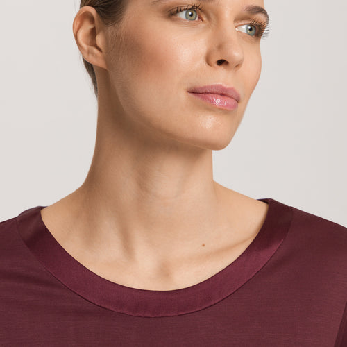 Grand Central Silk Trim Relaxed Top | Vivid Brown 77381-2421