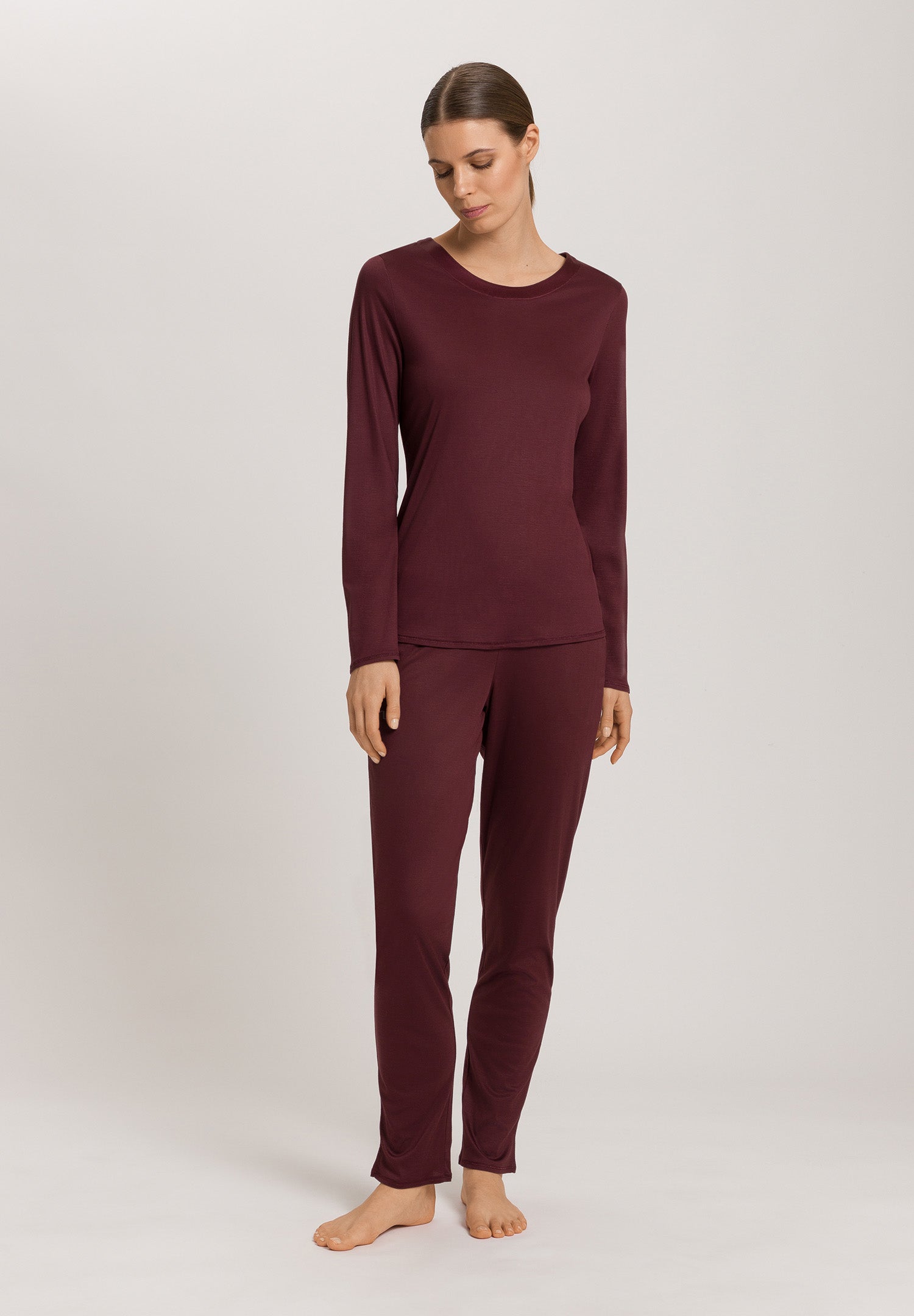 Grand Central Silk Trim Relaxed Top | Vivid Brown 77381-2421