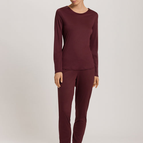 Grand Central Silk Trim Relaxed Top | Vivid Brown 77381-2421