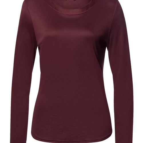 Grand Central Silk Trim Relaxed Top | Vivid Brown 77381-2421
