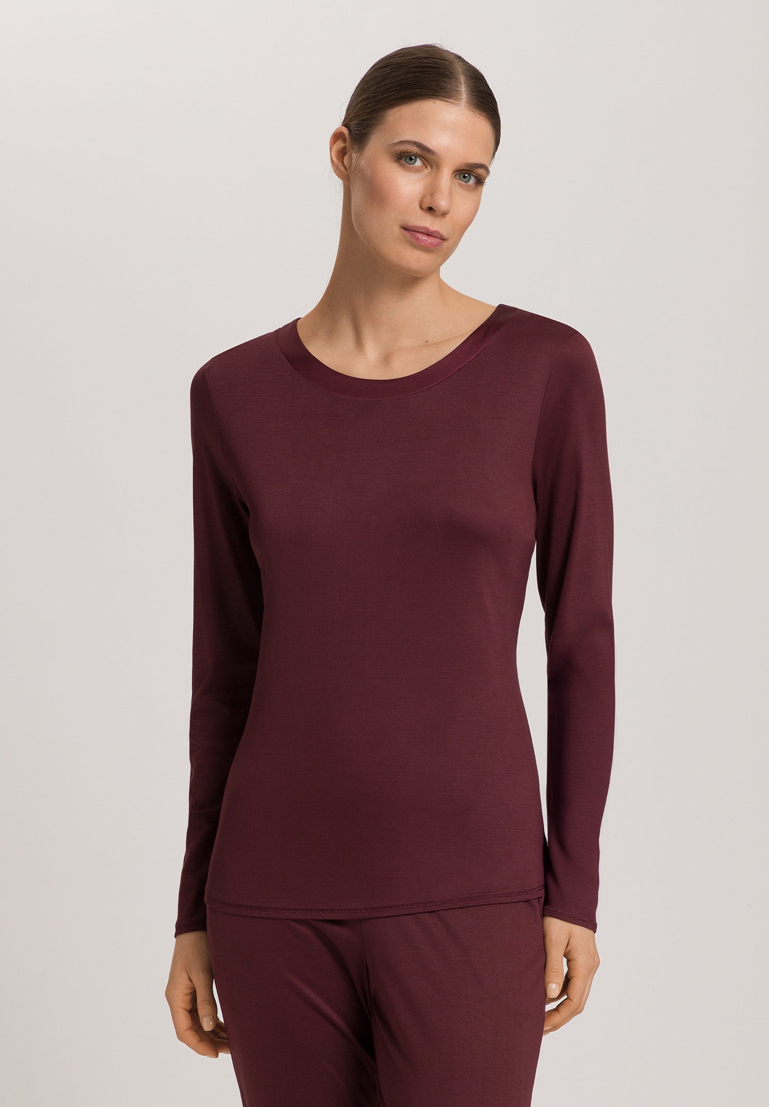 Grand Central Silk Trim Relaxed Top | Vivid Brown 77381-2421