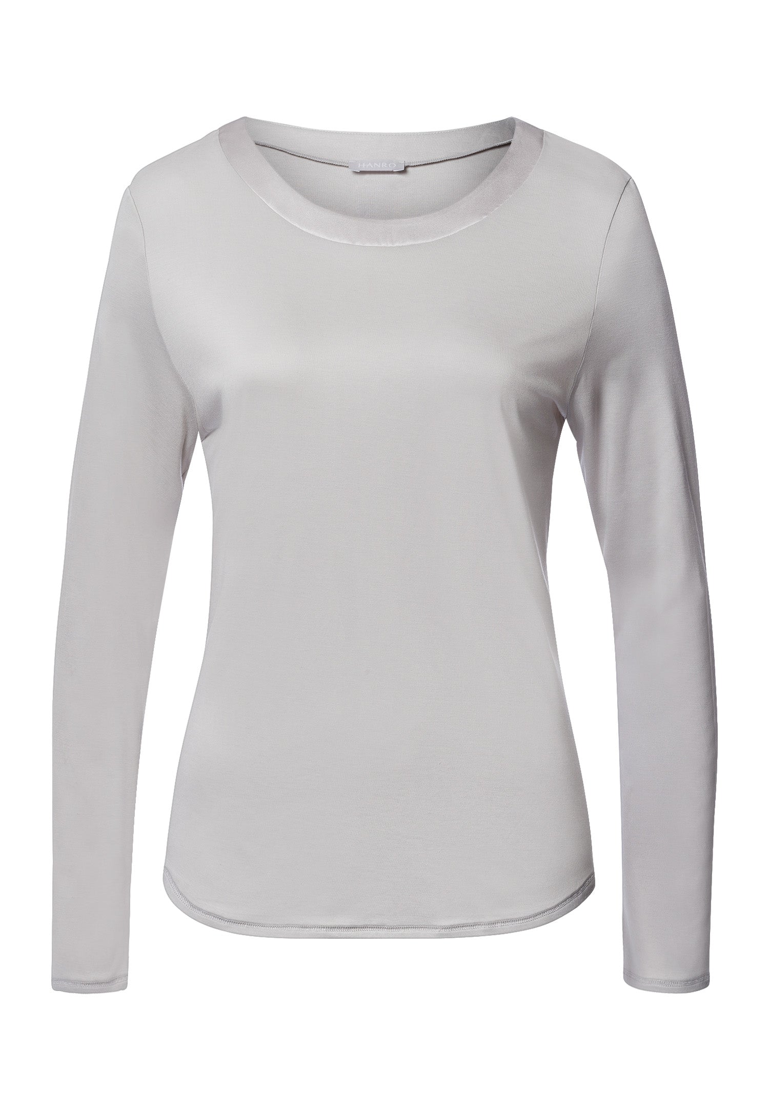 Grand Central Silk Trim Relaxed Top | Silver Vapor 77381-2652