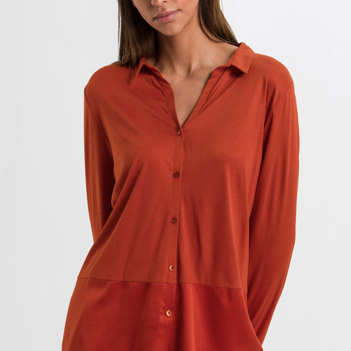 77402 Grand Central Long Sleeve Shirt - 1458 Blood Orange