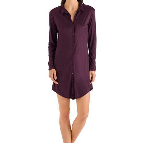 77420 Grand Central Boyfriend Shirt - 1491 Prune Purple