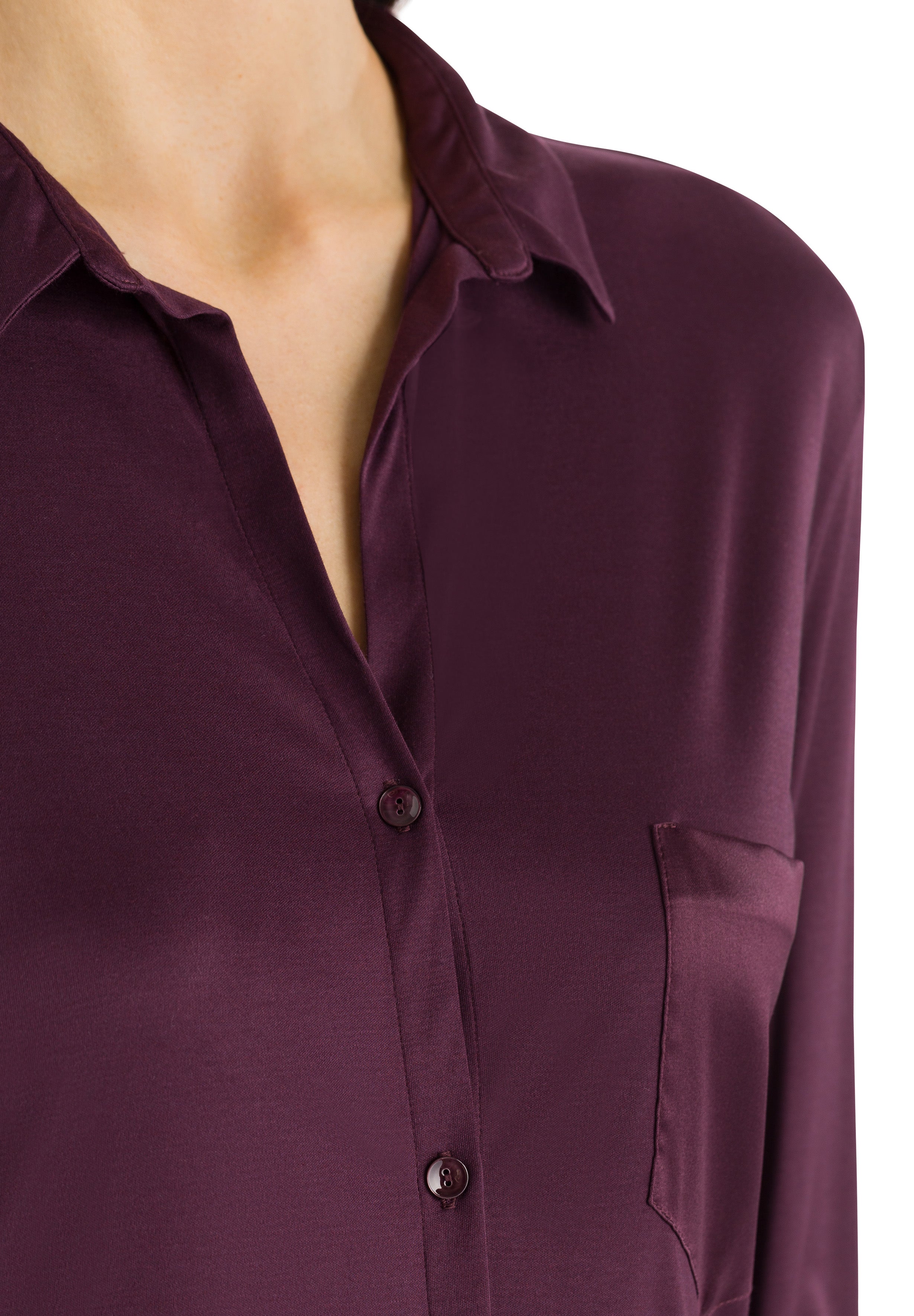 77420 Grand Central Boyfriend Shirt - 1491 Prune Purple