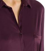 77420 Grand Central Boyfriend Shirt - 1491 Prune Purple