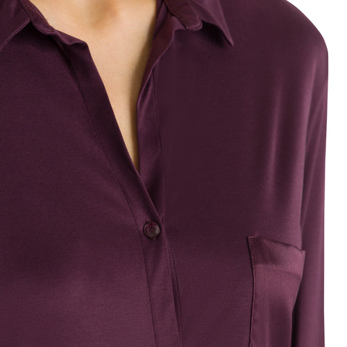 77420 Grand Central Boyfriend Shirt - 1491 Prune Purple