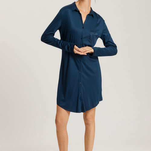 77420 Grand Central Boyfriend Shirt - 1652 Mystic Blue