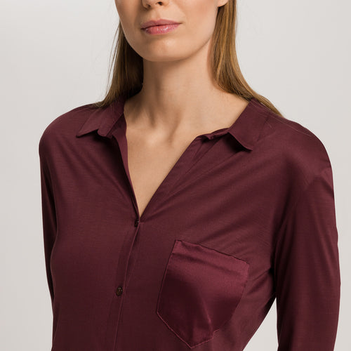 Grand Central Button Front Sleep Shirt | Vivid Brown 77420-2421
