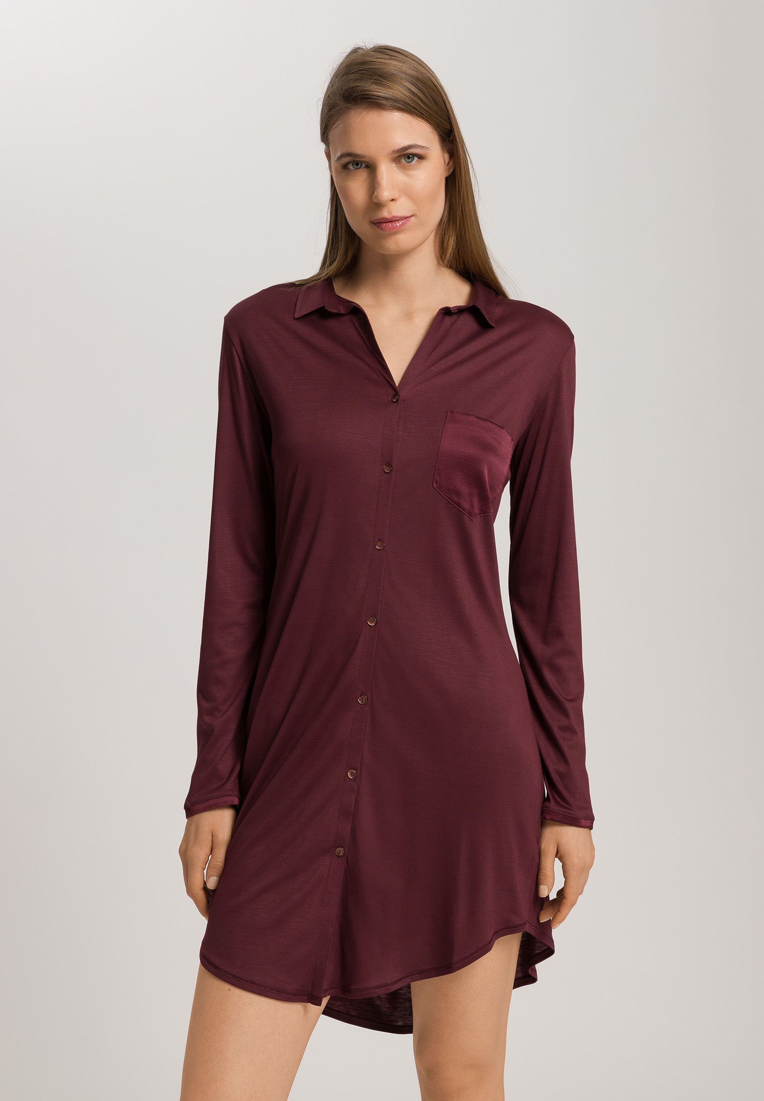 Grand Central Button Front Sleep Shirt | Vivid Brown 77420-2421