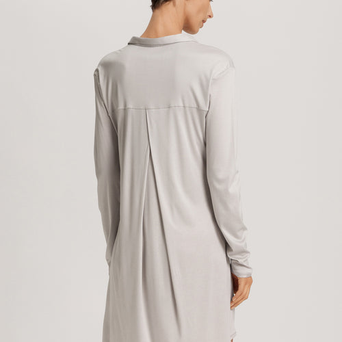 Grand Central Button Front Sleep Shirt | Silver Vapor 77420-2652