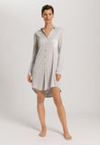 Grand Central Button Front Sleep Shirt | Silver Vapor 77420-2652