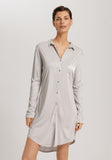 Grand Central Button Front Sleep Shirt | Silver Vapor 77420-2652
