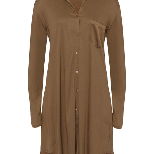 77420 Grand Central Boyfriend Shirt - 2821 Walnut