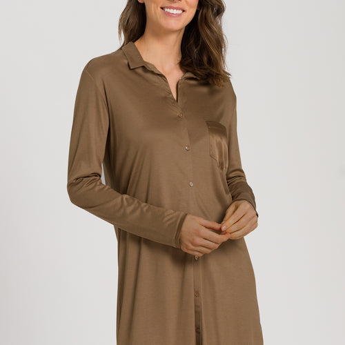 77420 Grand Central Boyfriend Shirt - 2821 Walnut