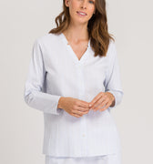 77457 Sleep And Lounge Woven Long Sleeve Shirt - 2369 Dreamy Stripe