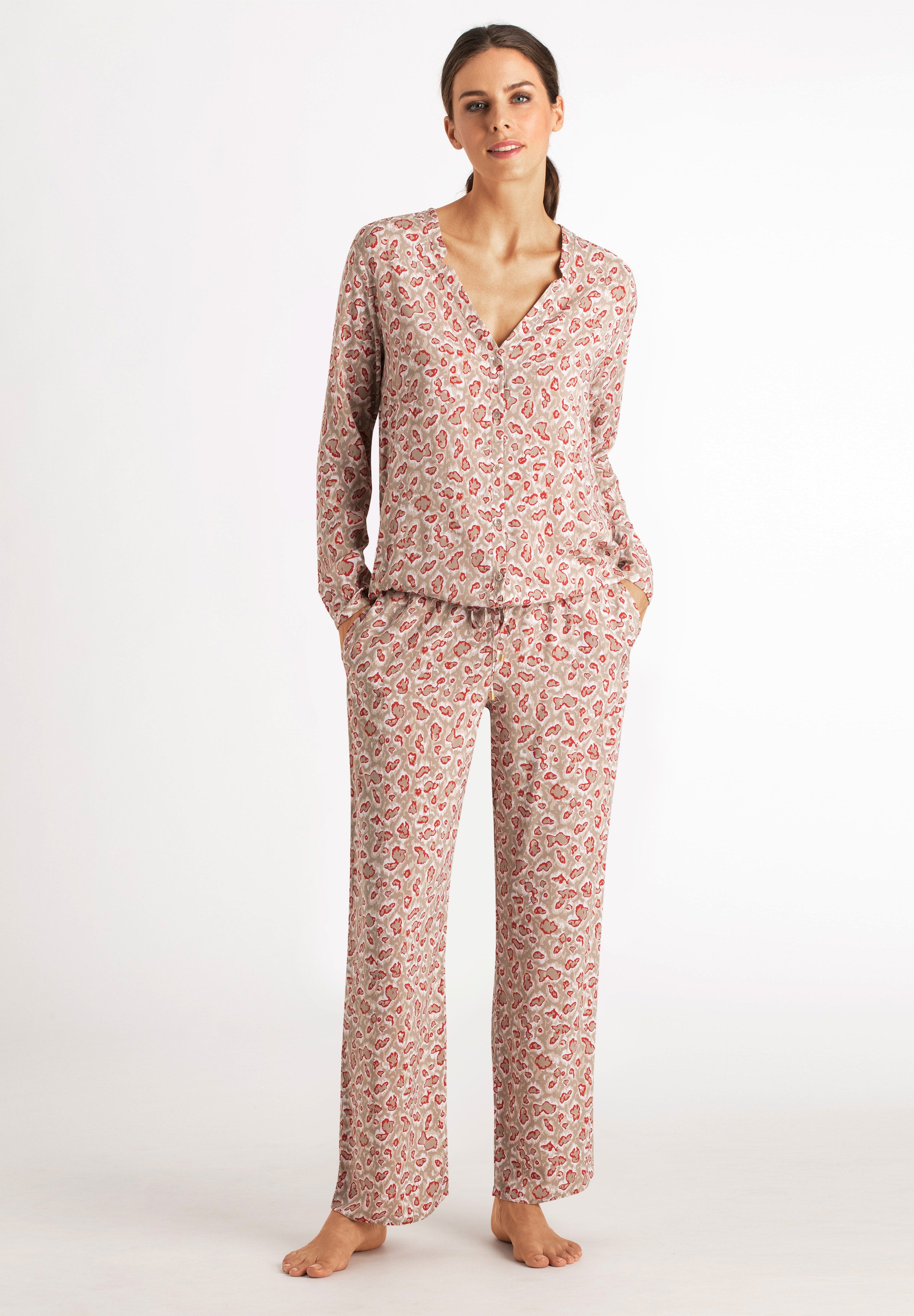 Sleep And Lounge Button Front Shirt | White 77611-2004