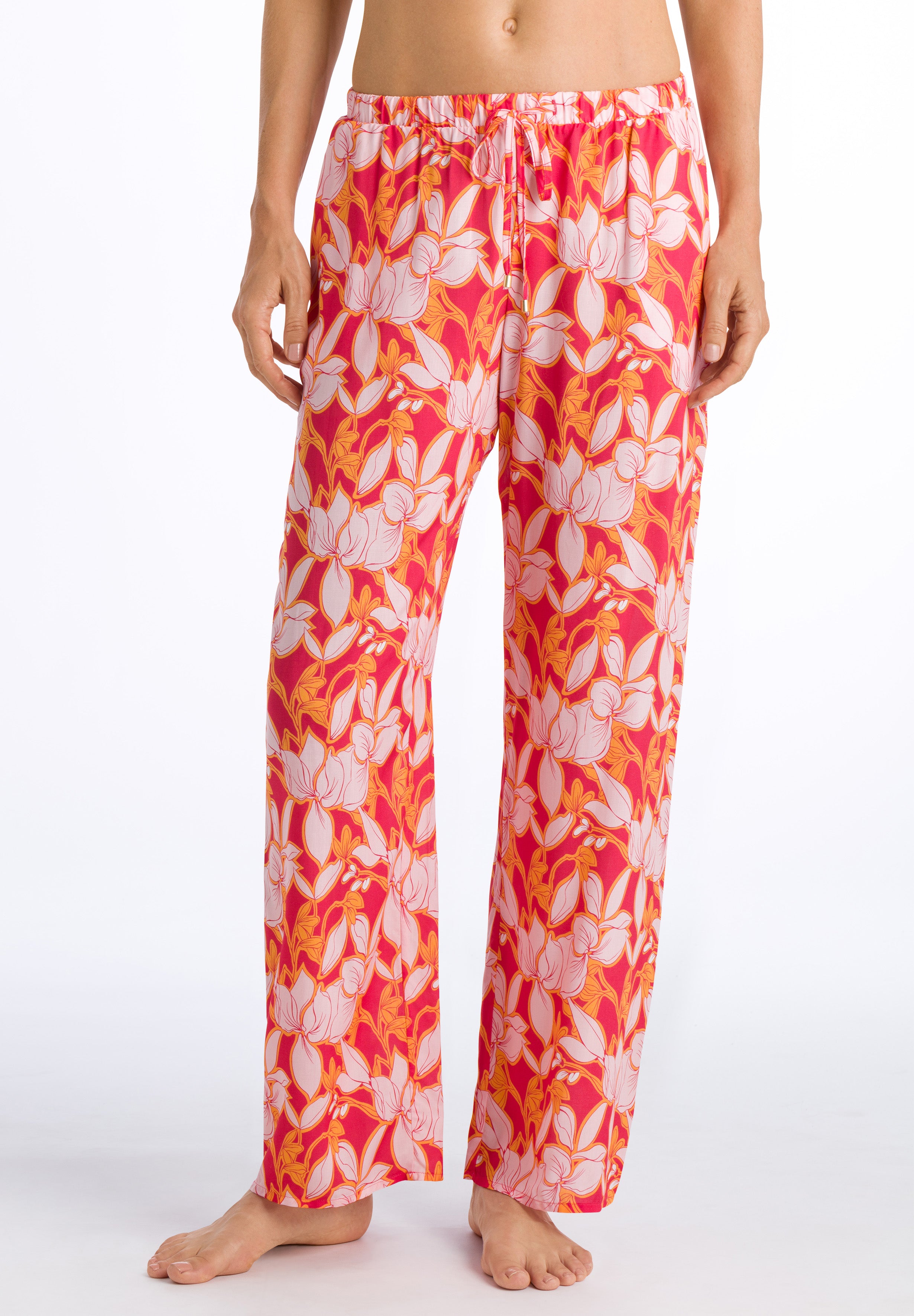 77617 Sleep And Lounge Woven Long Pant - 2916 Sunny Flower Print