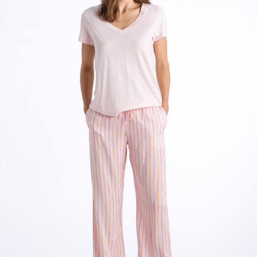 77617 Sleep And Lounge Woven Long Pant - 2917 Jolly Stripe